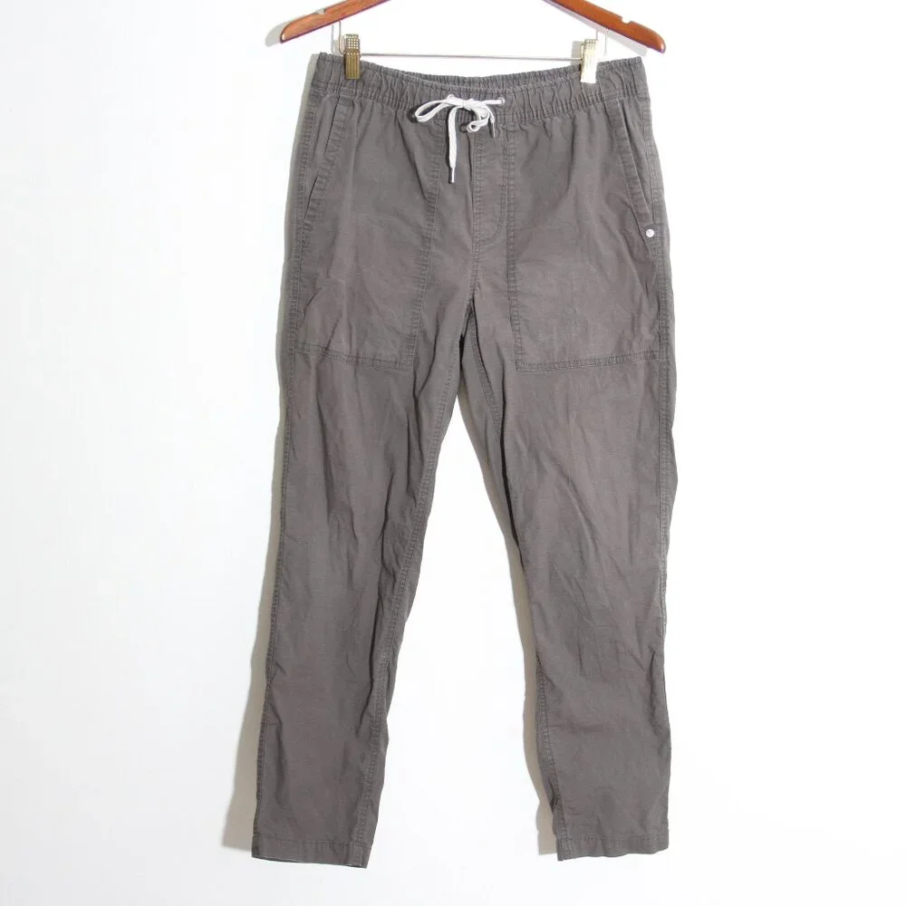 Vuori Ripstop Pant Men's Gray Organic Cotton Size Small